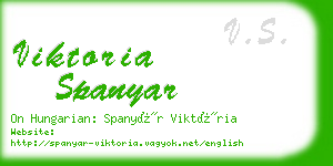 viktoria spanyar business card